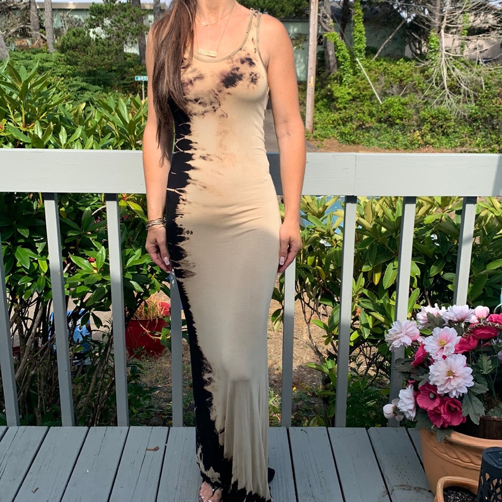 Go couture NWT GORGEOUS TIE DYE MAXI